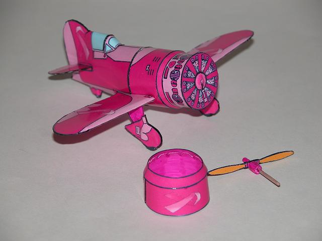 another thumbnail of breast cancer awareness repaint of geebeeracer paper model